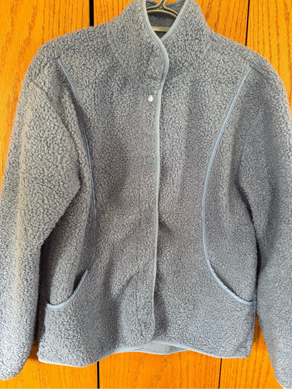 NWT Women's Light Blue Sherpa Jacket - Picture 2 of 6